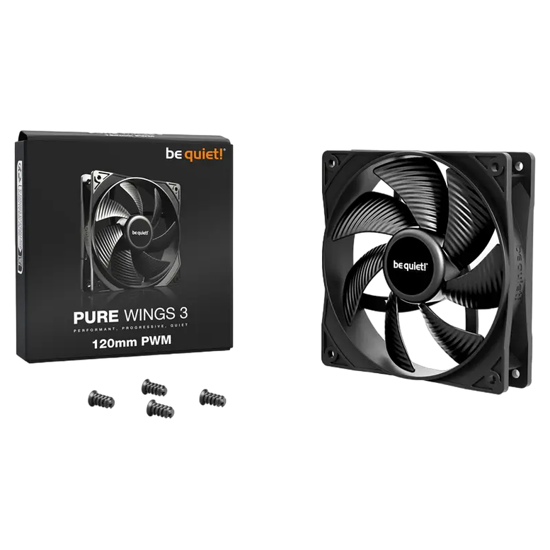 Вентилятор для ПК be quiet! Pure Wings 3 PWM, 120 мм, Черный 4