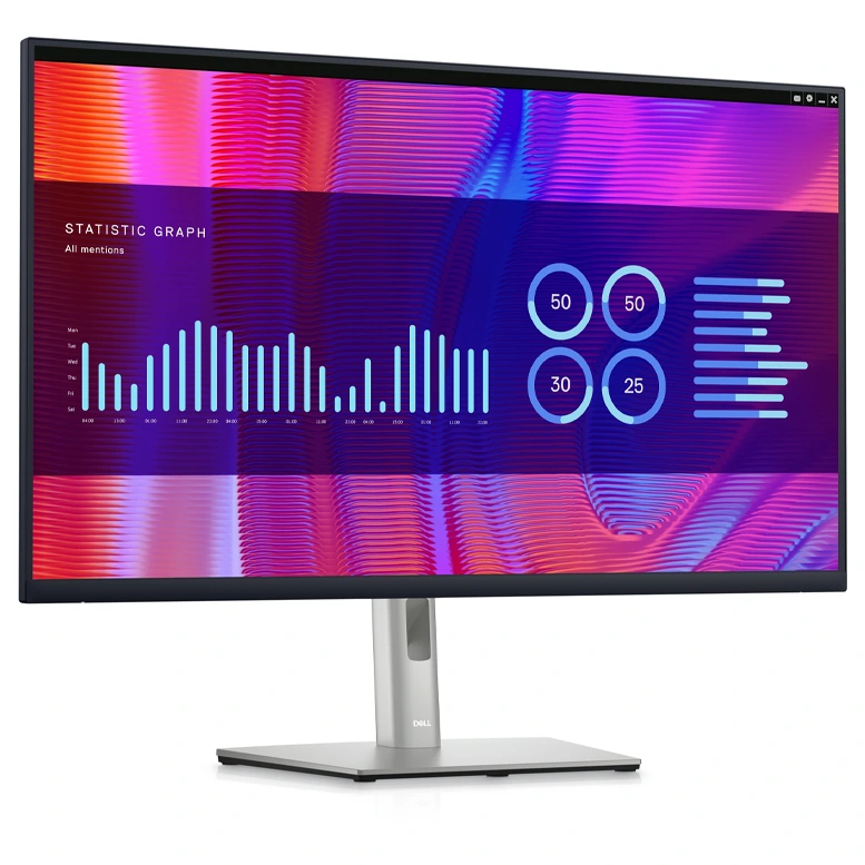 31.5" Монитор DELL P3223QE / QHD / 5ms / Black/Silver 2