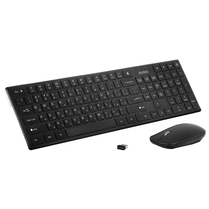 Клавиатура и Мышь Sven KB-C2550W, Беспроводная, Черный 2