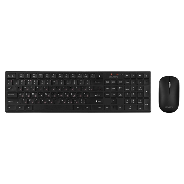 Клавиатура и Мышь Sven KB-C2550W, Беспроводная, Черный