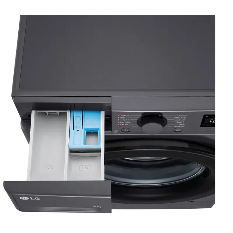 Mașină de spălat LG F4WR510SBM, 10kg, Negru 7