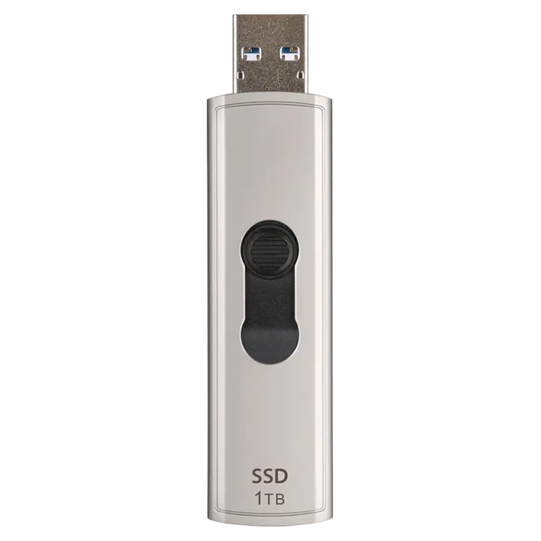 Внешний портативный SSD накопитель Transcend ESD320A, 1 ТБ, Серебристый