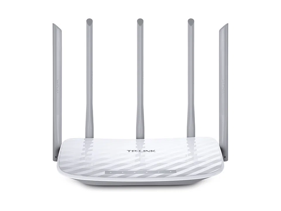 TP-LINK  Archer C60  AC1350 Dual Band Wireless Router, Atheros, 867Mbps at 5Ghz + 450Mbps at 2.4Ghz, 802.11ac/a/b/g/n, 1 WAN + 4 LAN, Wireless On/Off and WPS button, 3 x 2.4GHz fixed antennas + 2 x 5GHz antennas 4