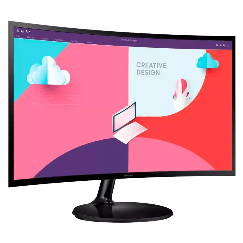 Монитор 23,5"  Samsung S24C360E, VA 1920x1080 FHD, Black 2