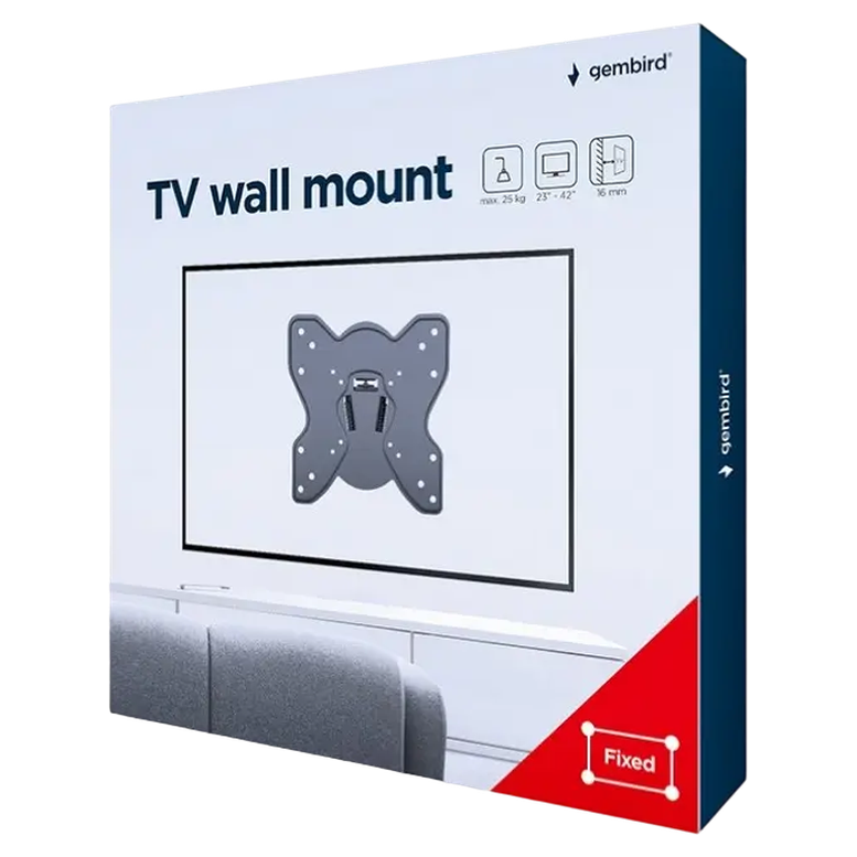 Кронштейн для телевизора Gembird WM-42F-03, Черный 7