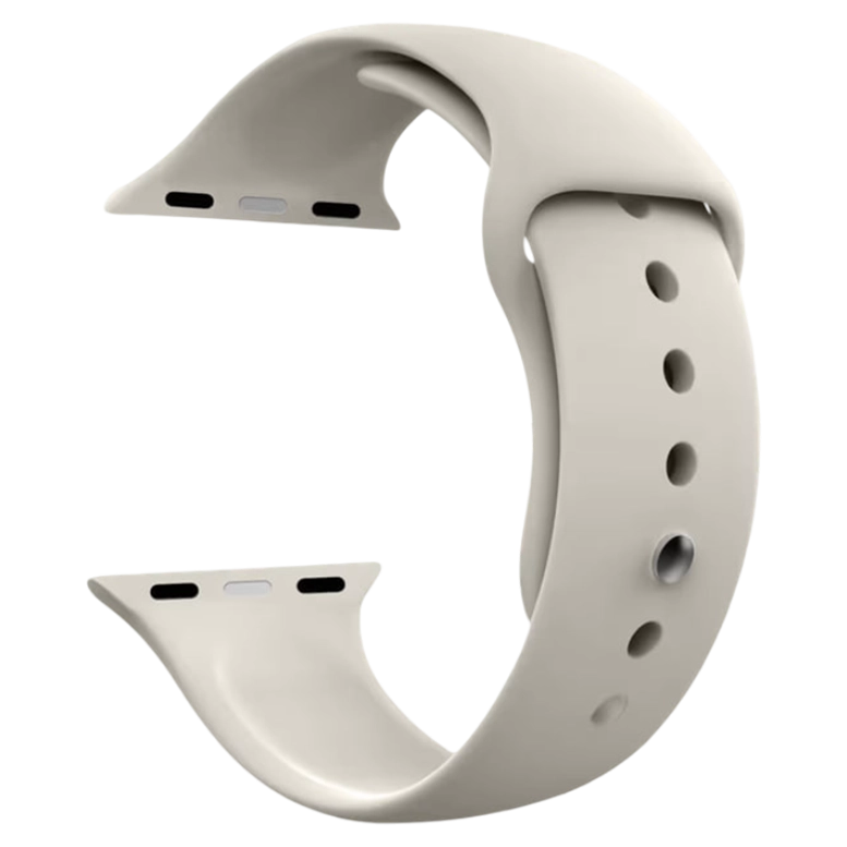 Ремешок силиконовый для Apple Watch 38-41 мм, Starlight