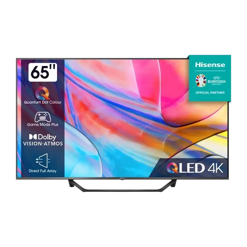 65" LED SMART TV Hisense 65A7KQ, 3840x2160 4K UHD, VIDAA U6.0, Negru