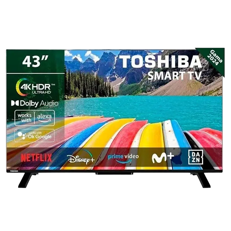 43" LED SMART TV Toshiba 43UV2463DG, 3840x2160 4K UHD, VIDAA U OS, Negru