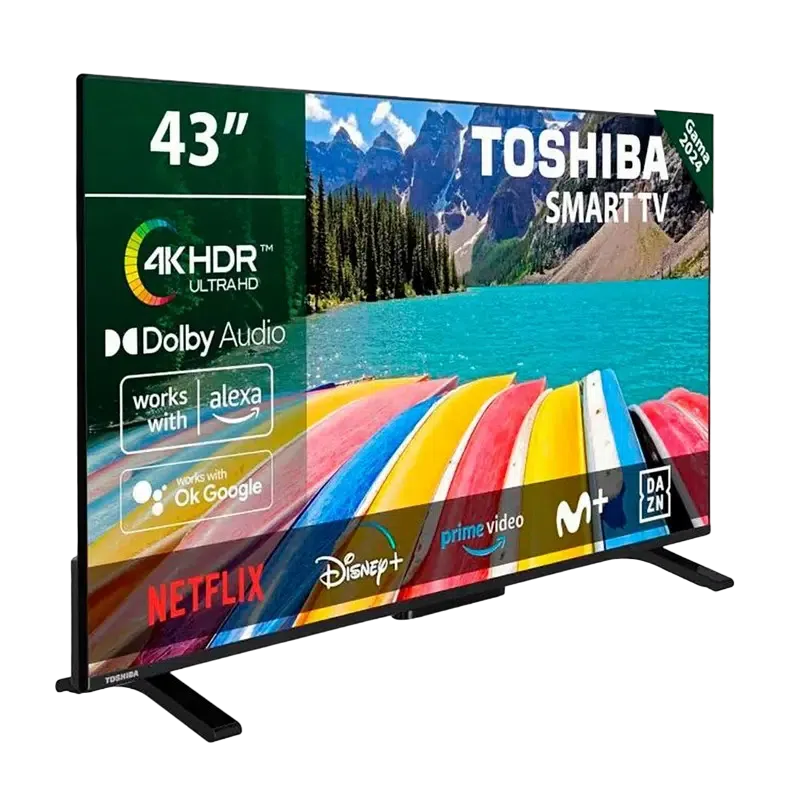 43" LED SMART TV Toshiba 43UV2463DG, 3840x2160 4K UHD, VIDAA U OS, Negru 2