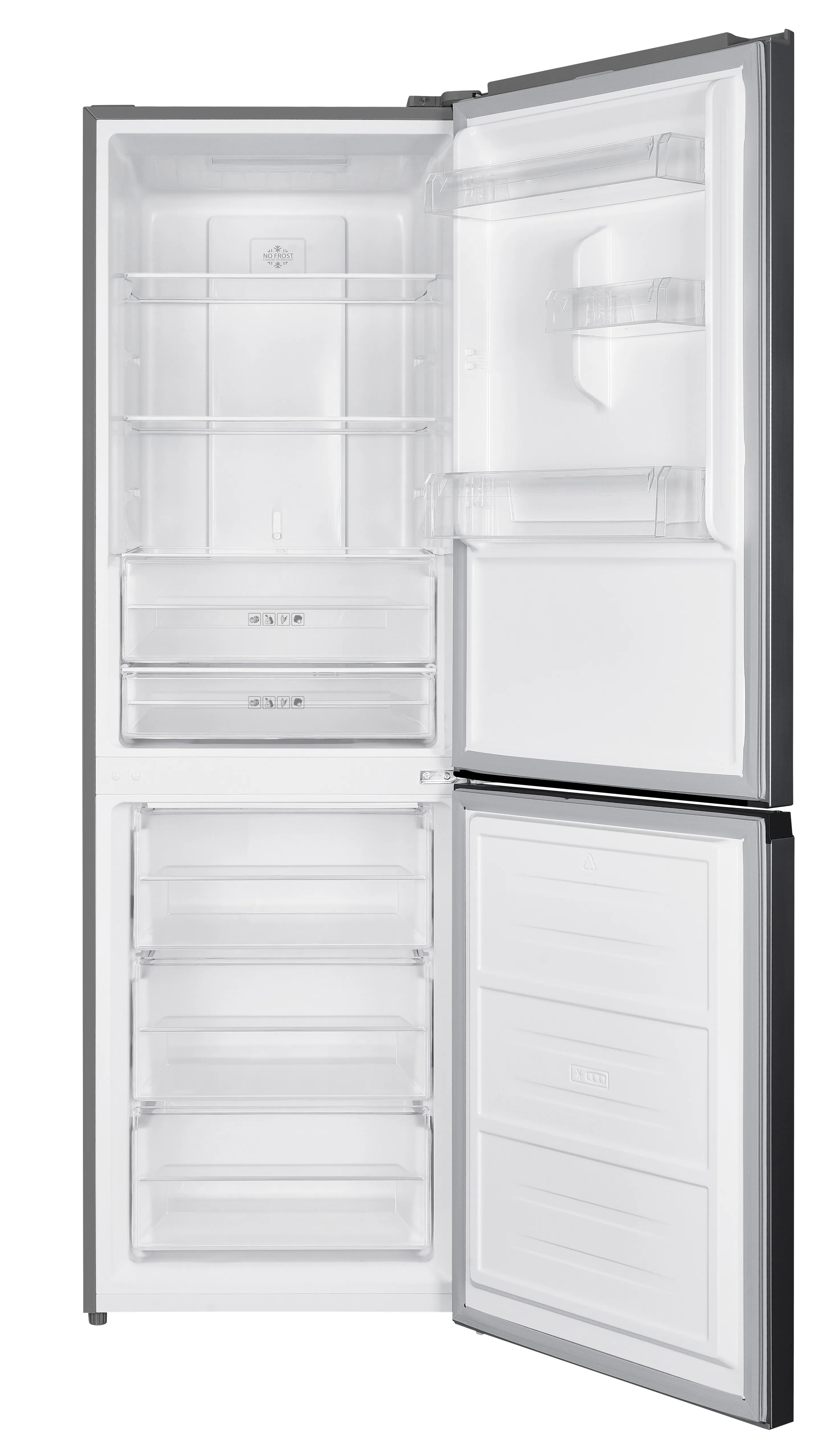 Холодильник ELECTROPLUS SB 185 NF IX LCD, Серый 2