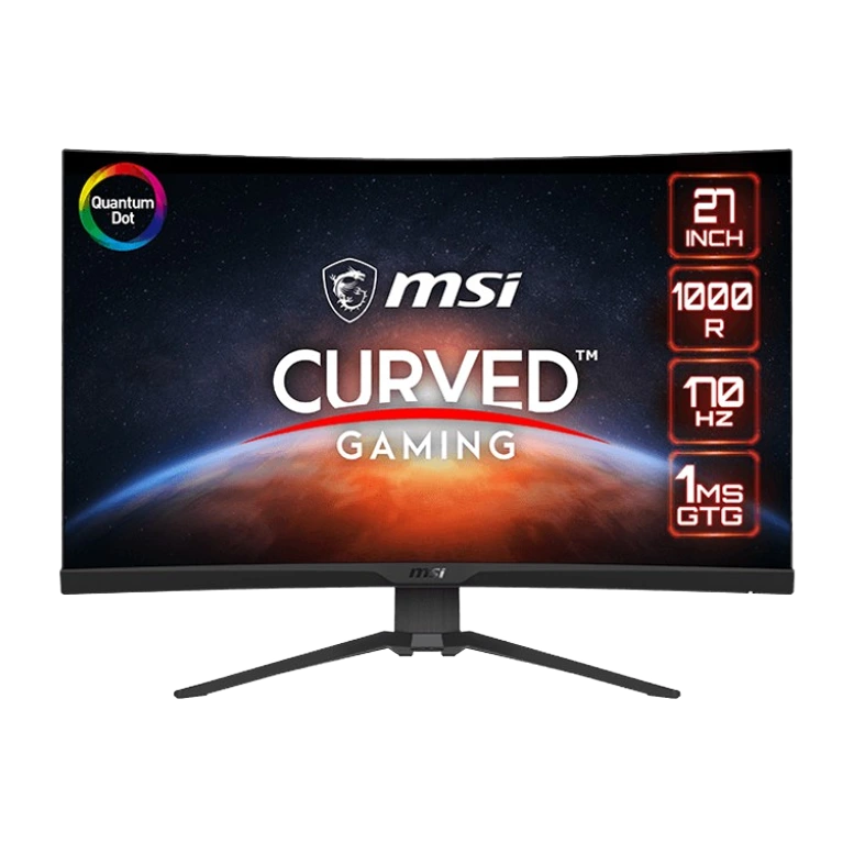 27.0" Игровой Монитор MSI MAG 275CQRF QD/ QHD/ Curved/ 1ms/ 170Hz/ Black