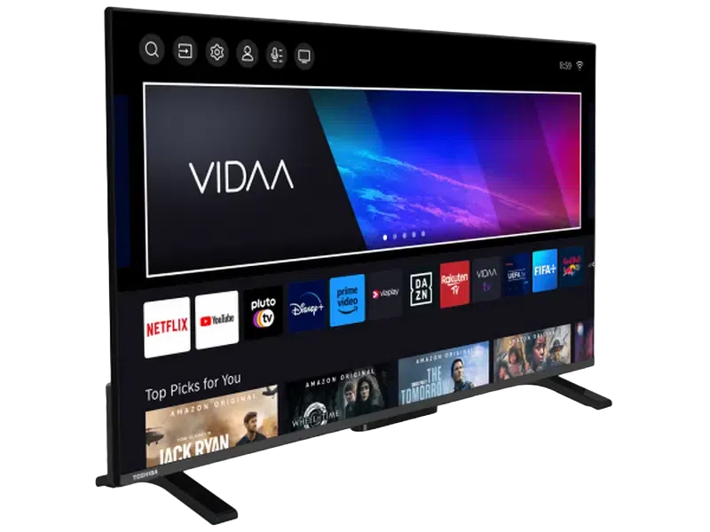 40" LED SMART Телевизор Toshiba 40LV2463DG, 1920x1080 FHD, VIDAA U OS, Чёрный 3