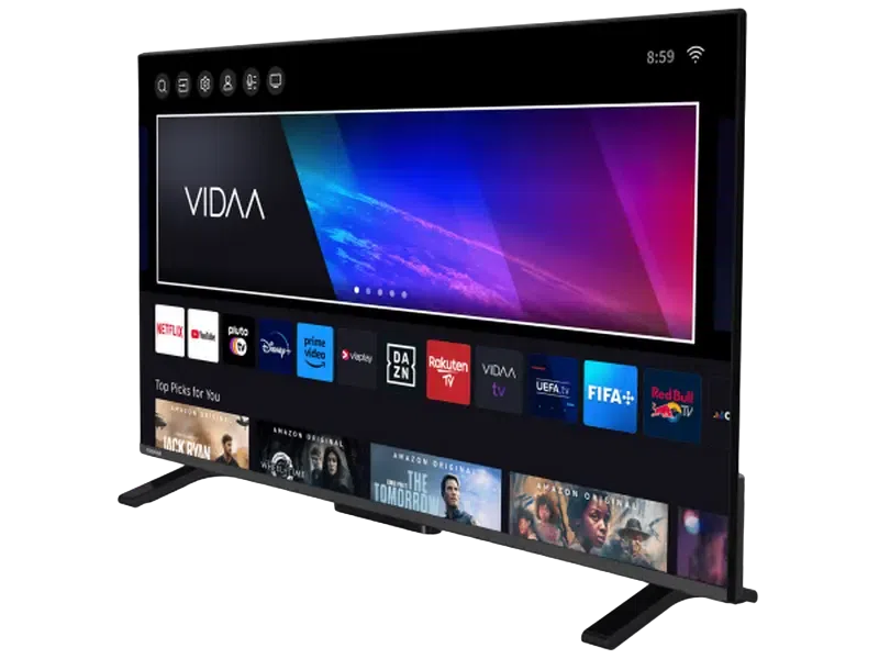 40" LED SMART Телевизор Toshiba 40LV2463DG, 1920x1080 FHD, VIDAA U OS, Чёрный 2