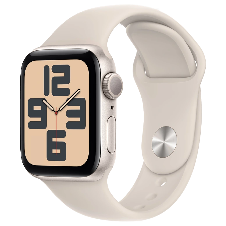 Apple Watch SE 2 40mm Starlight Aluminum Case with Starlight Sport Band
