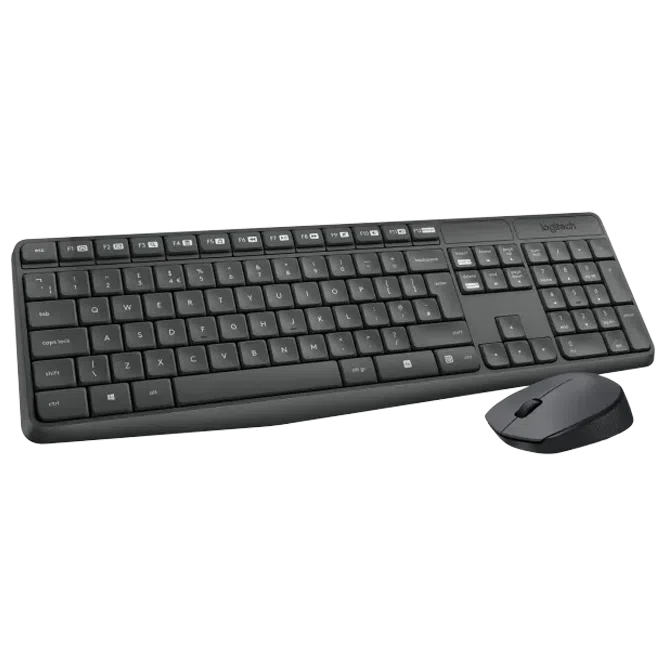 Tastatura & Mouse Logitech MK235, Gri 3