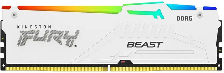Memorie operativa Kingston FURY Beast White RGB EXPO DDR5 6000MHz 16GB