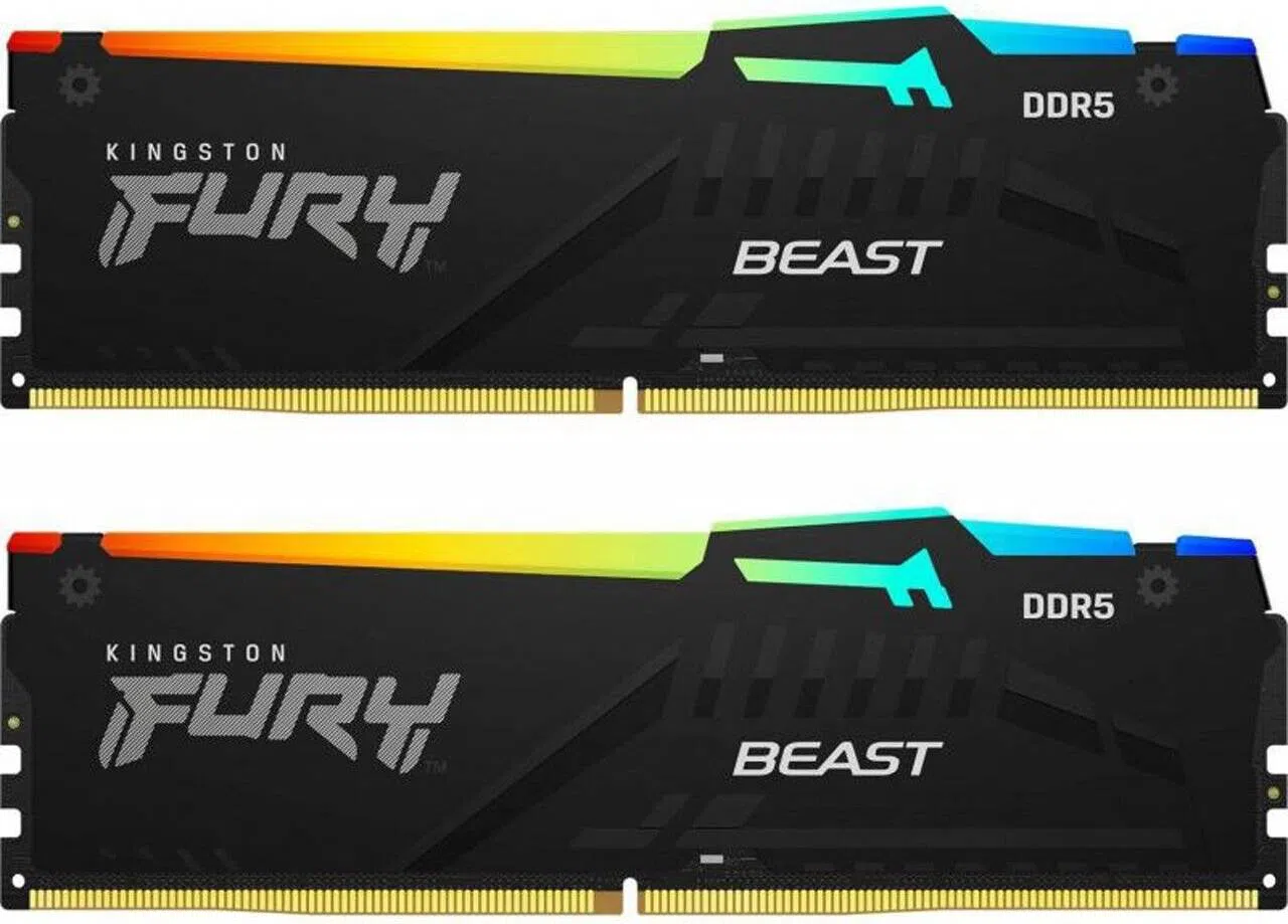 Memorie operativa Kingston FURY Beast RGB EXPO DDR5 6000MHz 32GB (Kit of 2*16GB)
