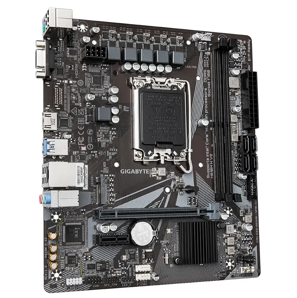 Материнская плата Gigabyte H610M H V2 LGA1700 Micro-ATX 4