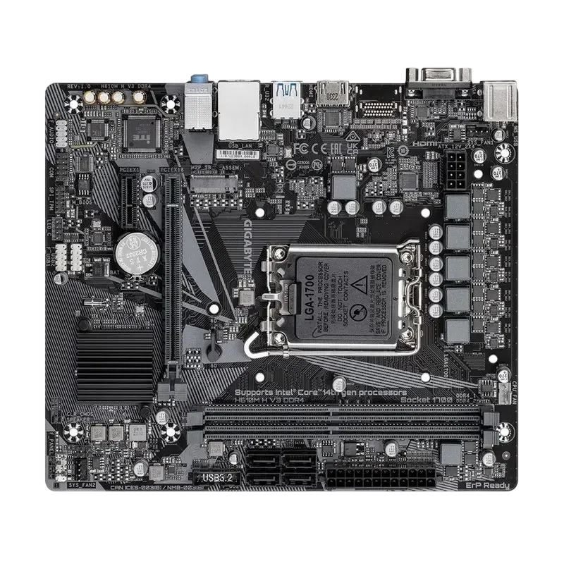 Материнская плата Gigabyte H610M H V3 DDR4 LGA1700 Micro-ATX 2