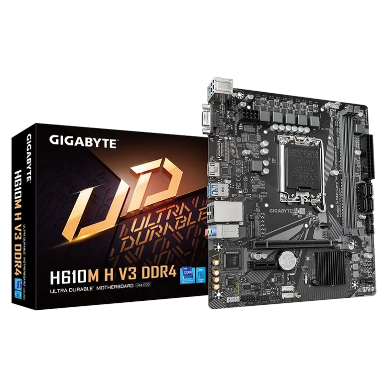 Материнская плата Gigabyte H610M H V3 DDR4 LGA1700 Micro-ATX