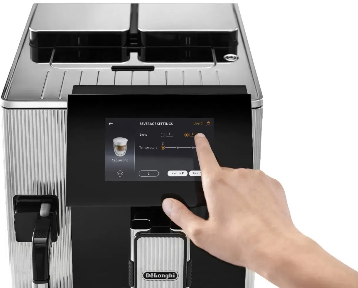 Кофемашина Delonghi EPAM 960.75 GLM Silver 3