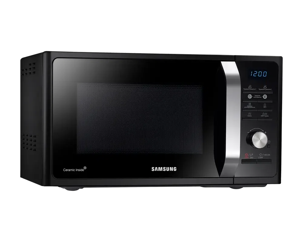 Микроволновая печь Samsung MG23F301TAK/OL, Black 3