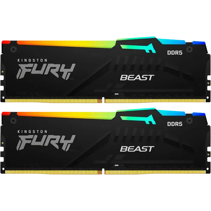Memorie RAM Kingston FURY Beast RGB, 64GB, Black 2