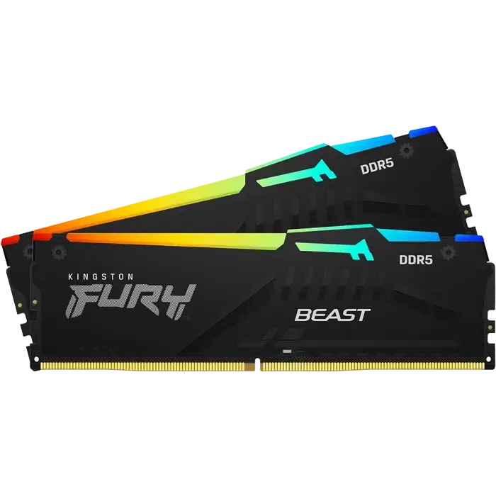 Memorie RAM Kingston FURY Beast RGB, 64GB, Black 3