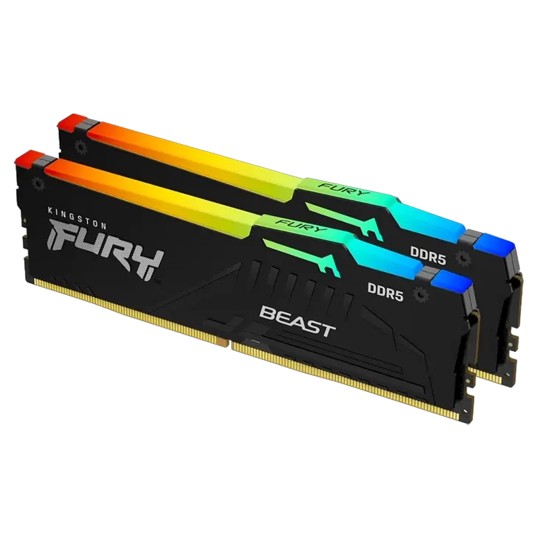 Memorie RAM Kingston FURY Beast RGB, 64GB, Black