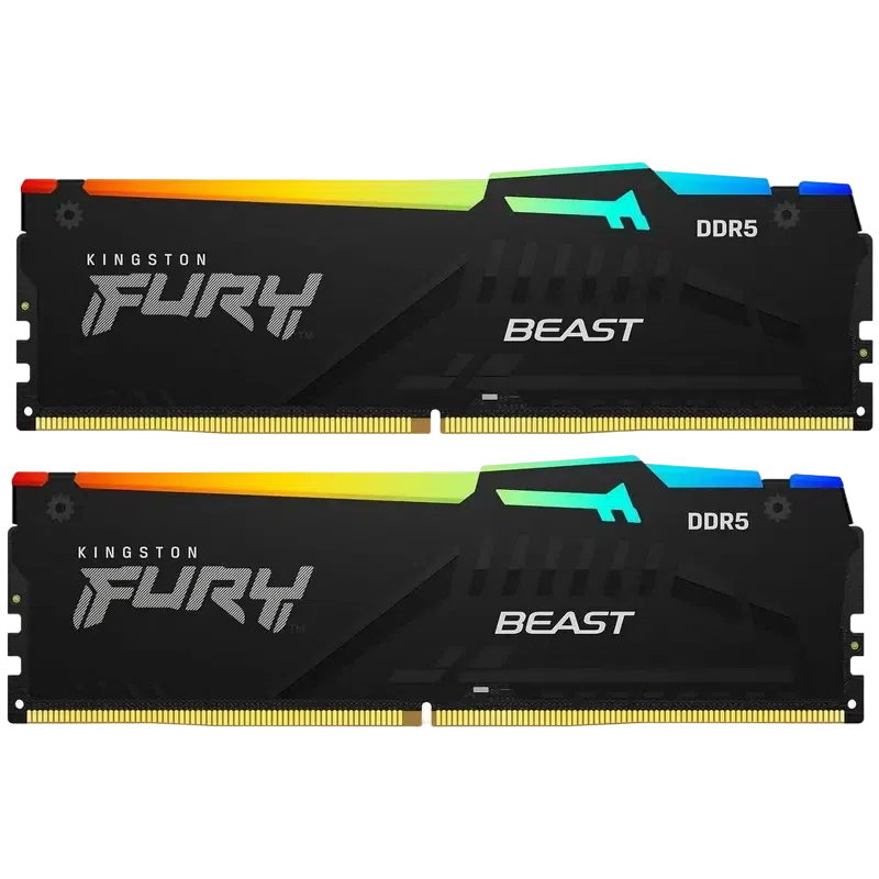 Memorie RAM Kingston FURY Beast RGB, 64GB, Black 2