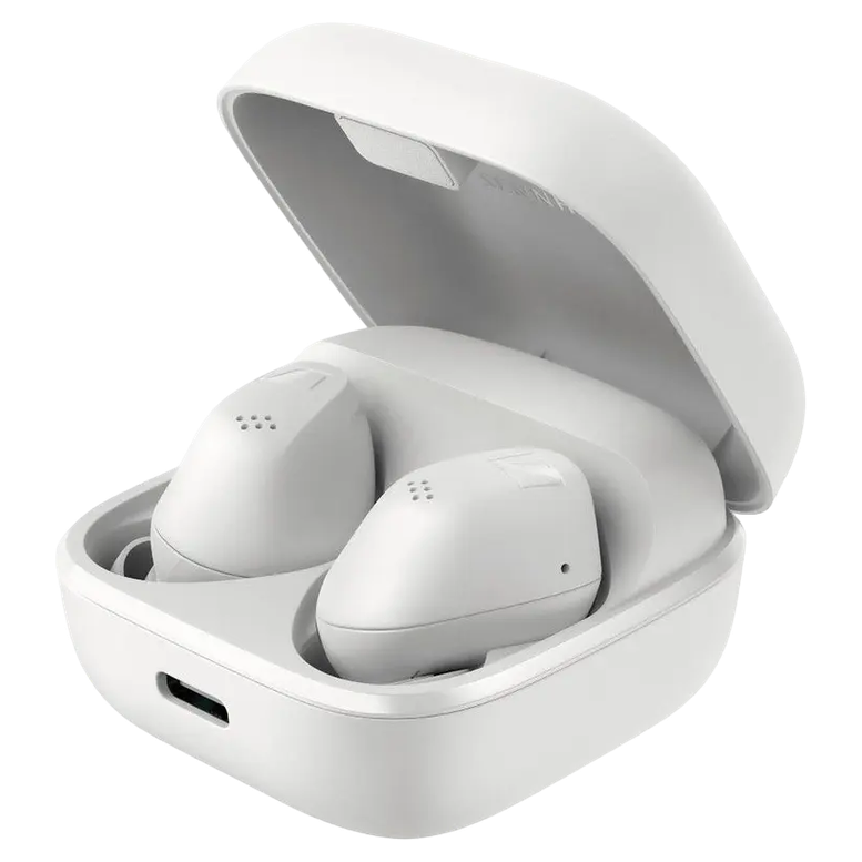 True Wireless Sennheiser Accentum, White, IP54, 8 hours (ANC off)/6 hours (ANC on); Max. battery life charging box: 28 hours