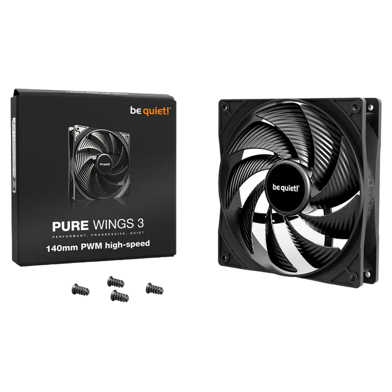 Вентилятор для ПК be quiet! Pure Wings 3 PWM High-speed, 140 мм, Черный 14