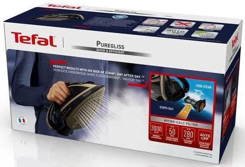 Утюг Tefal FV8064E0 Puregliss, Black/Gold 12