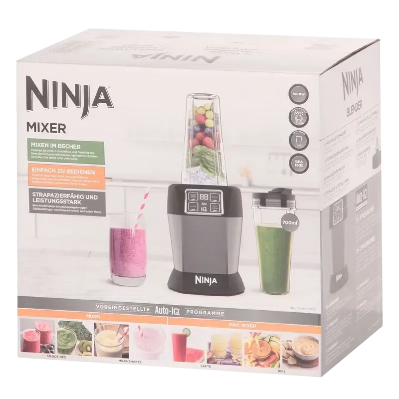 Стационарный блендер Ninja BN495EU, Чёрный/Серебристый 9