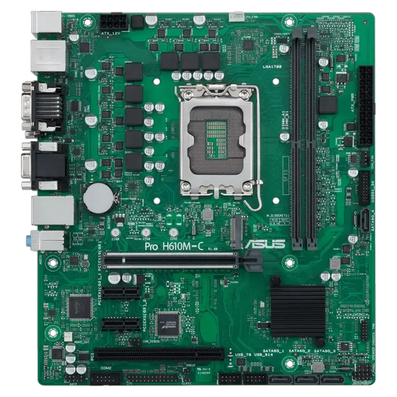 Материнская плата ASUS PRO H610M-C-CSM, Green