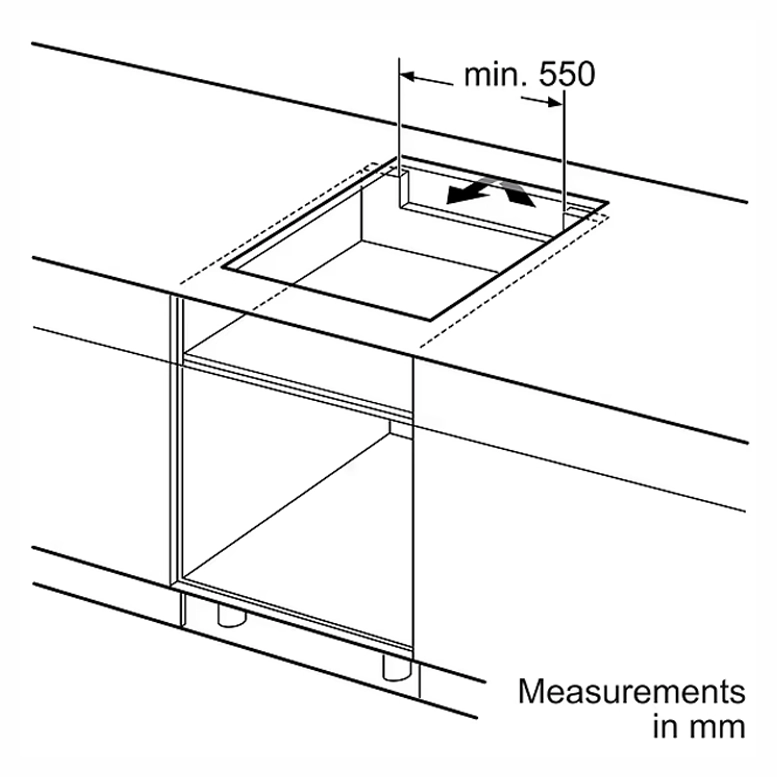 Plită încorporabilă cu inductie Bosch PIF612BB1E, White 3