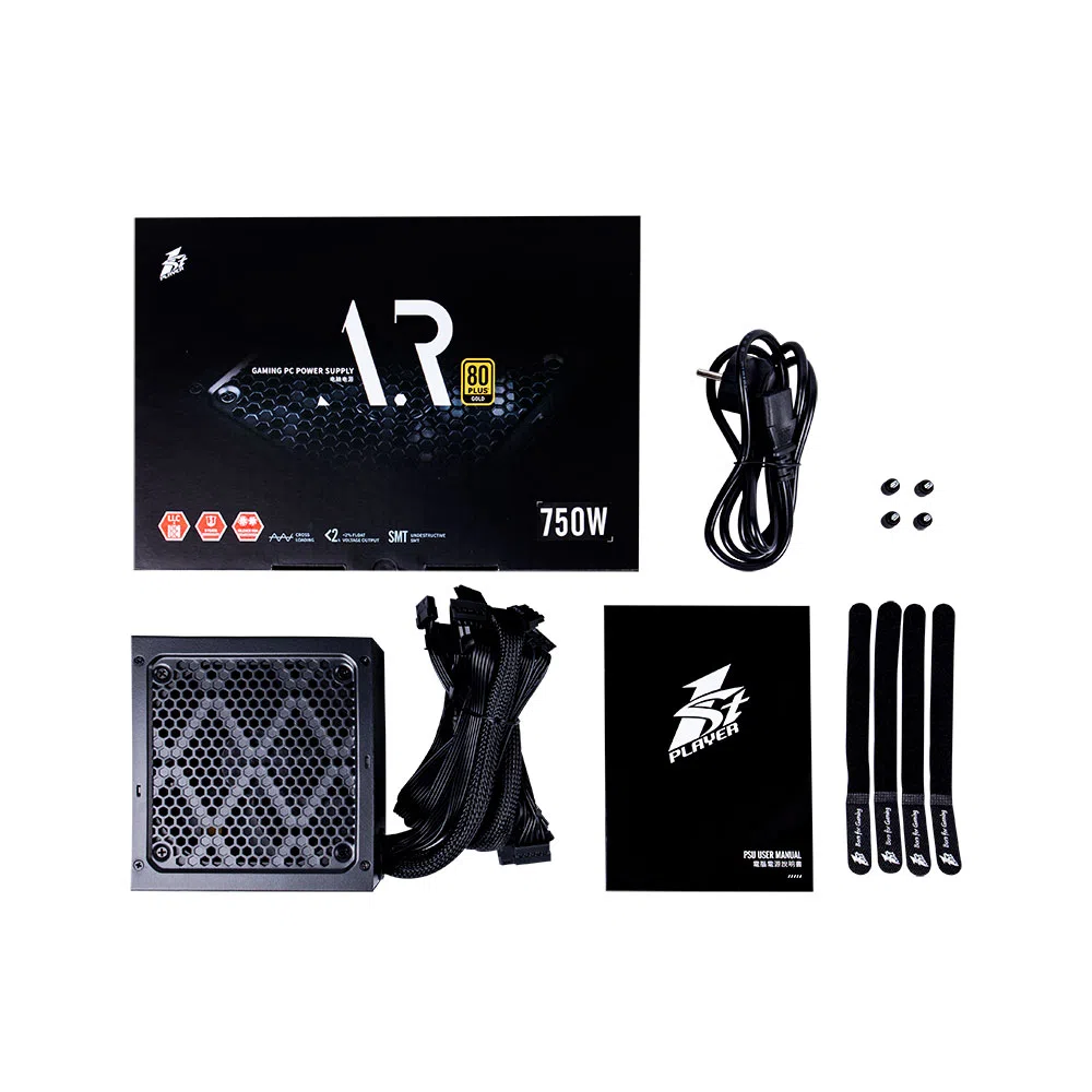 Блок питания для компьютеров 1STPLAYER ARMOUR 7.5 PS-750AR 750W, Черный 9