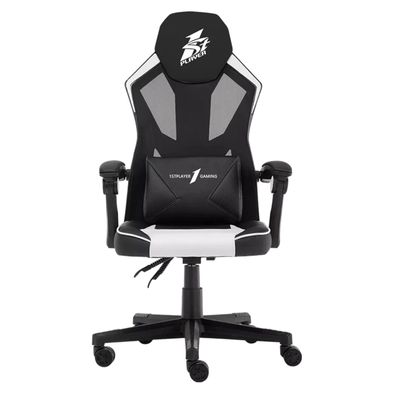 Scaun Gaming 1STPLAYER P01, Black/White