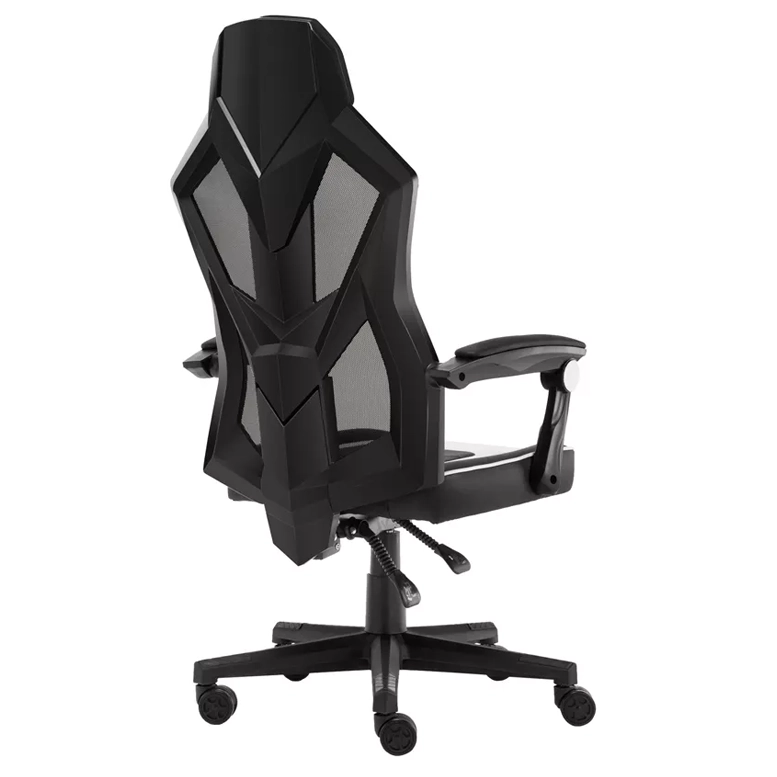 Scaun Gaming 1STPLAYER P01, Black/White 4