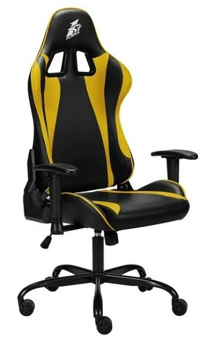 Scaun gaming 1STPLAYER S01 Black/Yellow 2