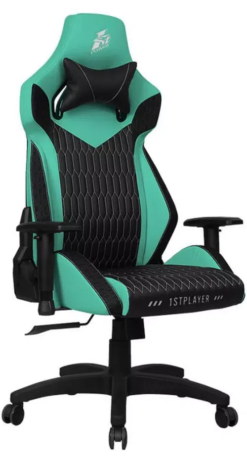 Игровое кресло 1STPLAYER WIN101, Black/Tiffany Blue 2