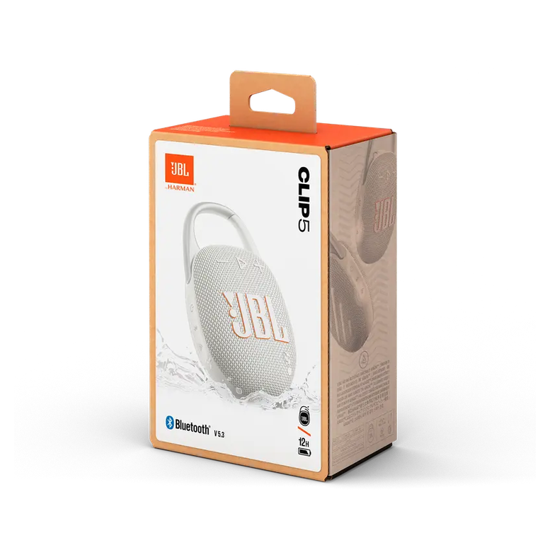 Boxă portabilă JBL Clip 5, Alb 9