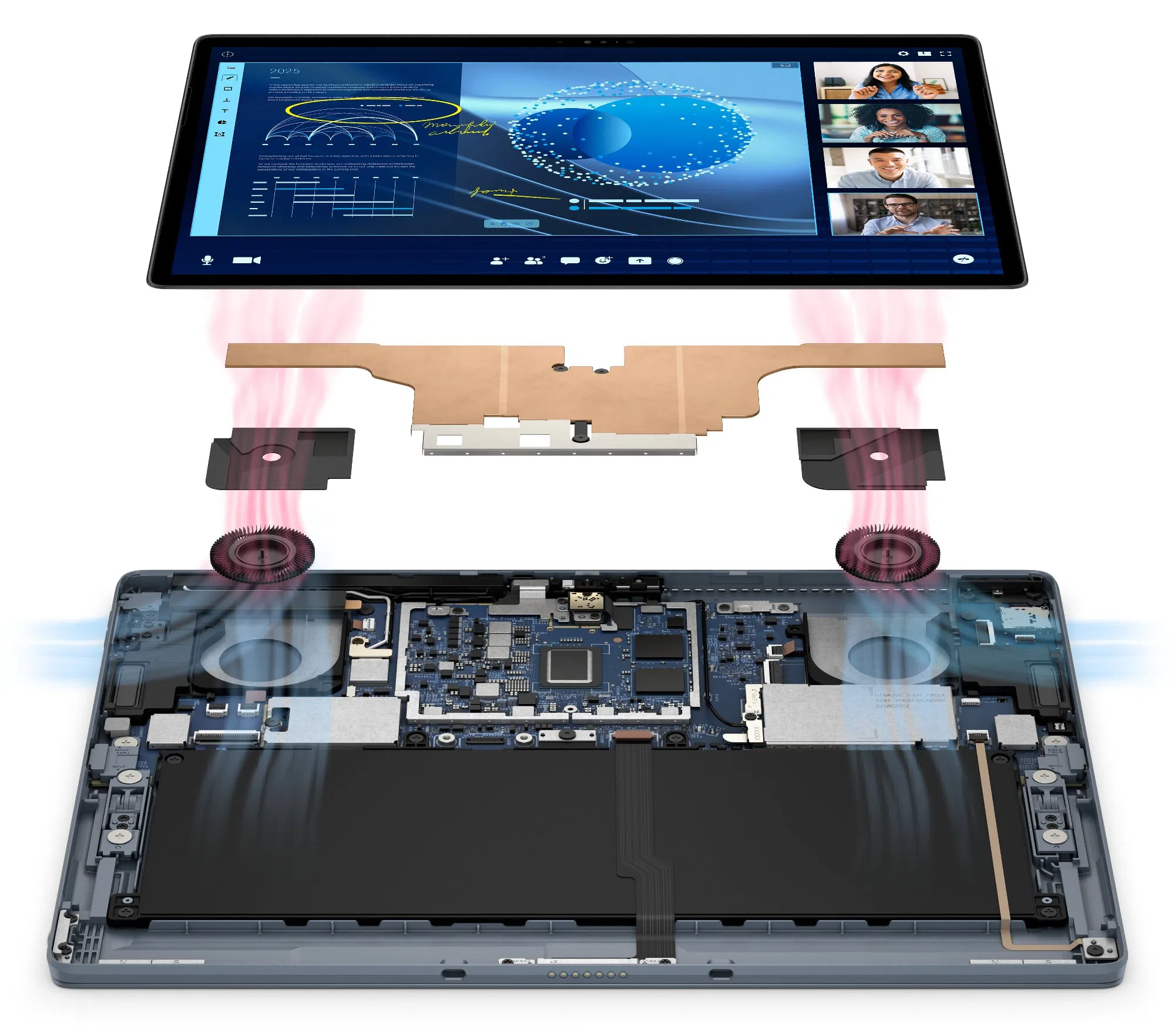 Laptop 13.0'' DELL Latitude 7350 Detachable/ Intel Core Ultra 7 164U/ 3K/ 16GB/ 512GB SSD/ Win11Pro/ Gray 8