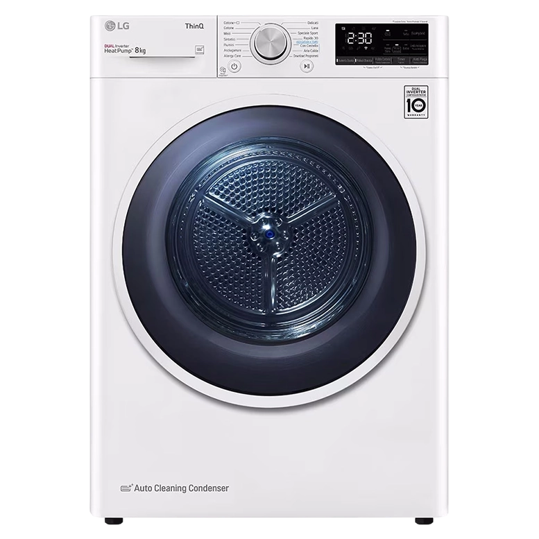 Mașină de uscat rufe LG RH80V9AVHN, White