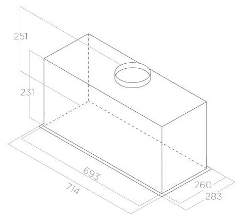 Elica FOLD BL MAT/A/72 4