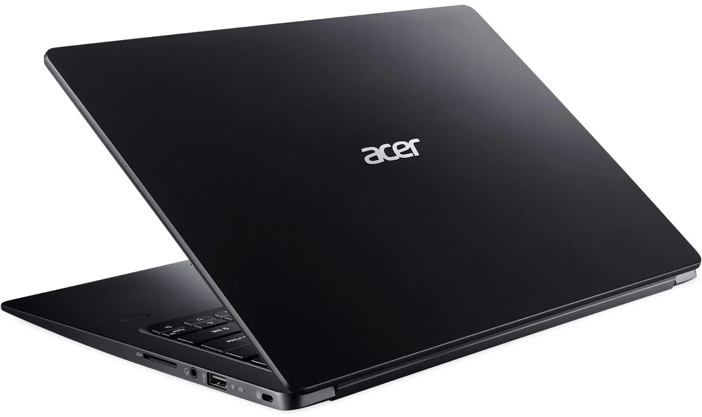 ACER Swift 1 Obsidian Black (NX.H1YEU.011), 14.0" IPS FHD (Intel Pentium Silver N5000 4xCore up to 2.70 GHz, 4GB (1x4) DDR4 RAM, 128GB PCIe NVMe SSD, Intel UHD Graphics 605, CR, WiFi-AC/BT, FPS, Backlit KB, 3cell, HD Webcam, RUS, Linux, 1.3kg, 15mm)