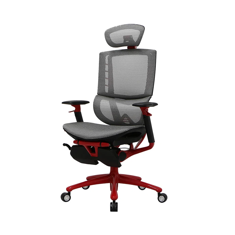 Scaun Gaming 1STPLAYER ERGO PLAY, White&Red 2