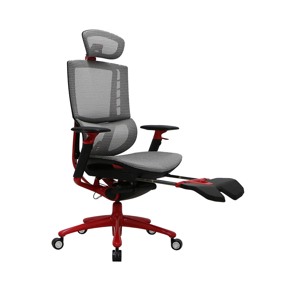 Scaun Gaming 1STPLAYER ERGO PLAY, White&Red 3