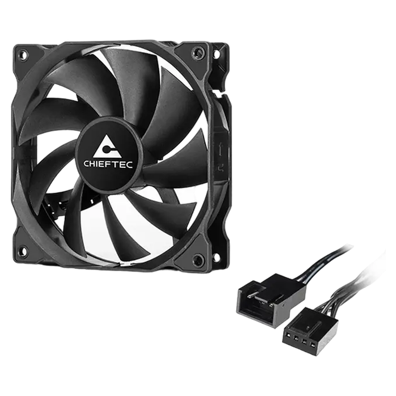 Вентилятор для ПК Chieftec ZF-1225PWM, 120 мм, Черный 10