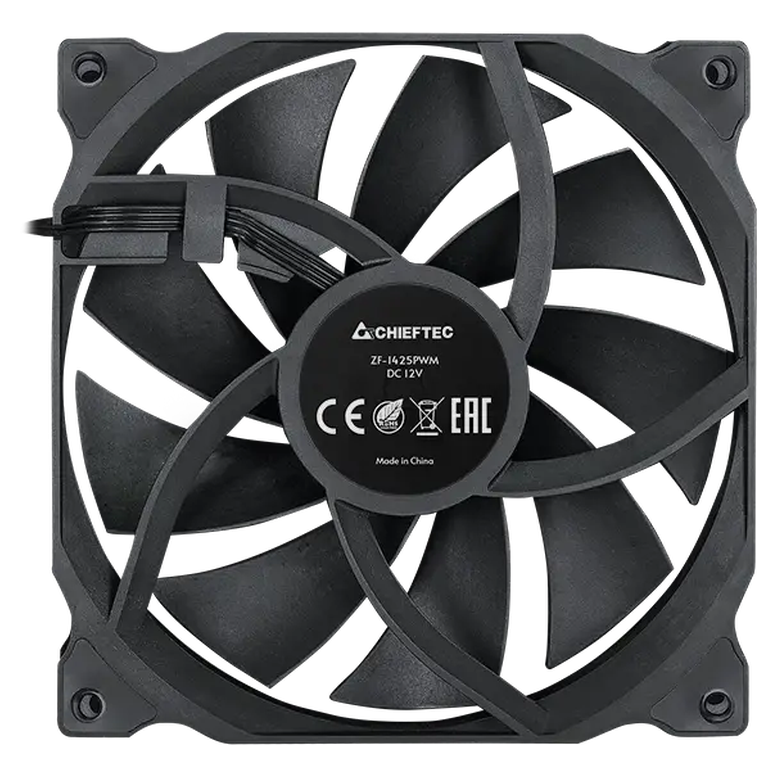 Вентилятор для ПК Chieftec ZF-1425PWM, 140 мм, Черный 3